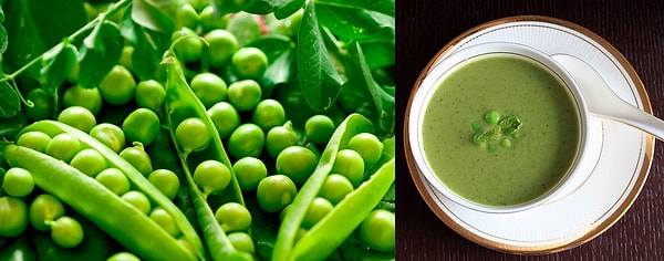 7. Из зеленого горошка