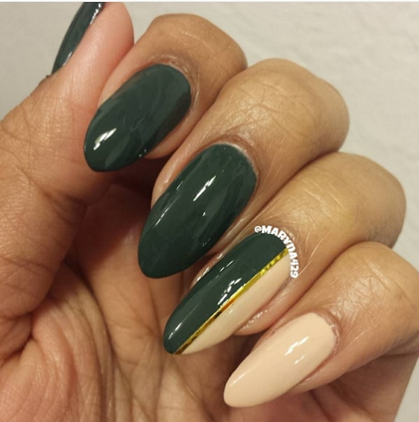 15. Невероятное сочетание зеленого и нюда