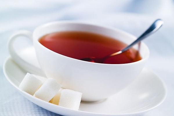 6. Из напитков - чай (часто с сахаром)