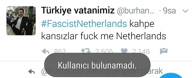 4. Twitter'da açılan hashtag'lere katılmak isterken İngilizce'nin kurbanı olup hesabını kapatanlar da oldu...