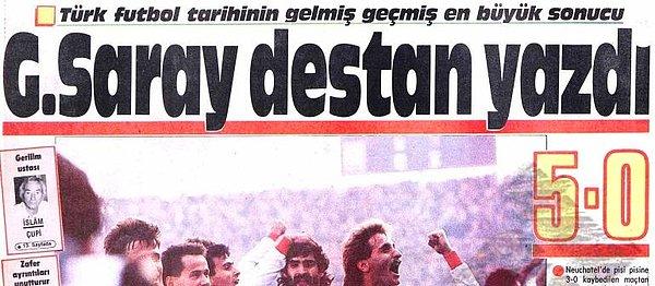 9. Galatasaray - Neuchatel Xamax (1988-89)