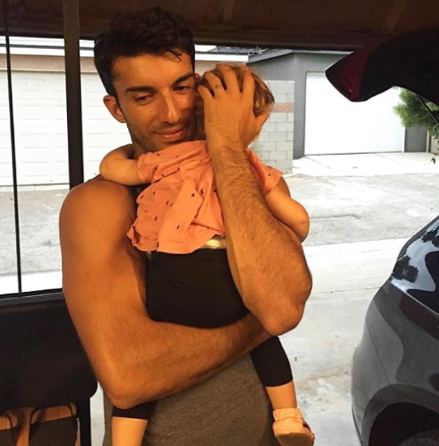 13. Jane the Virgin star, Justin Baldoni, snuggling with his daughter Maiya.
