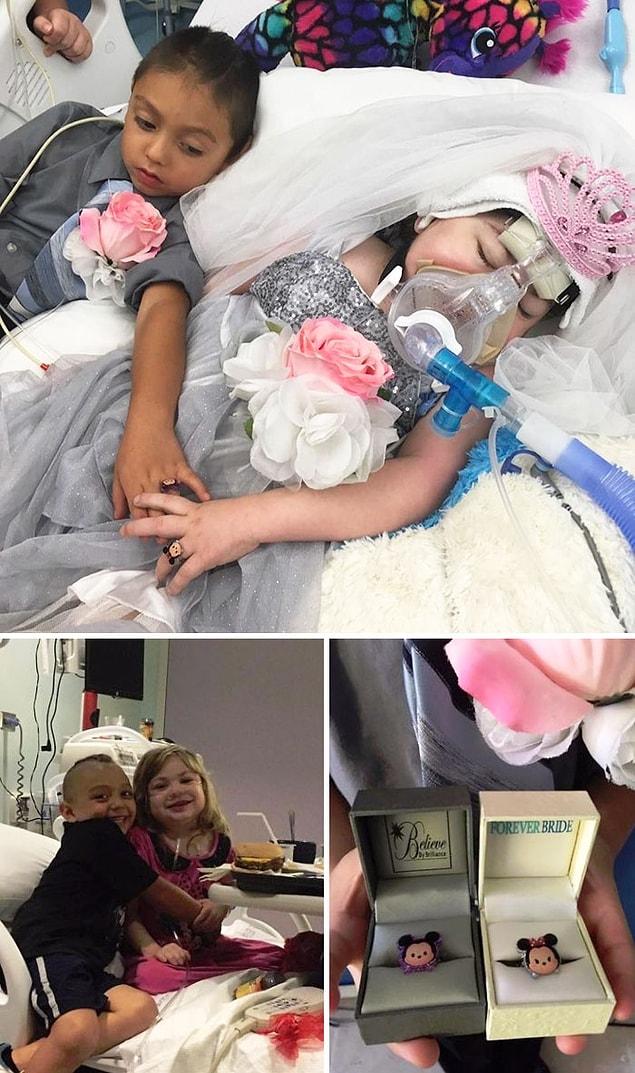 9. This five-year-old girl suffering from cystic fibrosis is granted her dying wish to ‘marry’ her best friend in a heartbreaking wedding ceremony just hours before she passed.