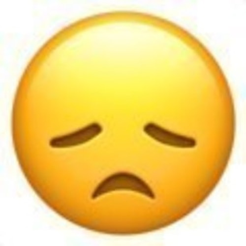 "Disappointed face"