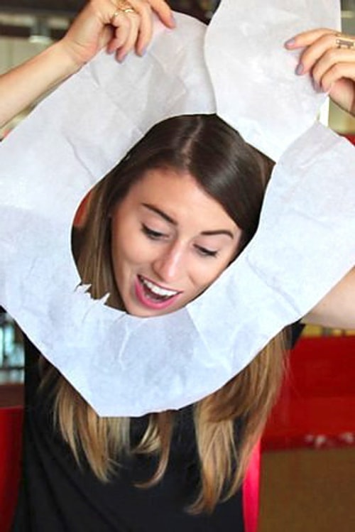 Blot your face with disposable toilet seat covers — they work just as well as their expensive counterparts.