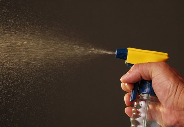 3. Spray Windex on your carpet to get out nail polish stains.