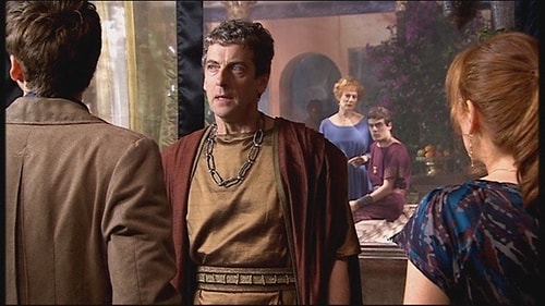 Peter Capaldi, who plays Doctor Who on the show, made his first appearance in a 2008 episode titled The Fires of Pompeii, as Caecilius.