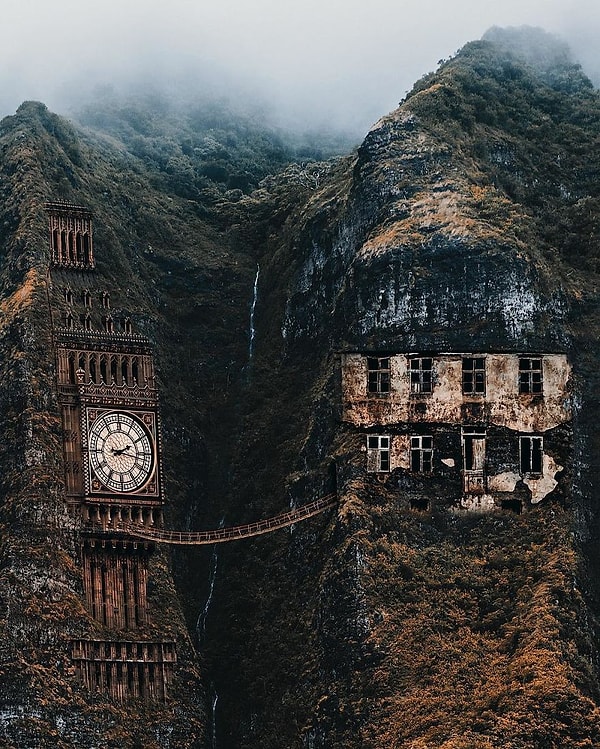 2. ...он смешивает реальность и фантазию, чтобы создать впечатляющие сюрреалистические сцены.