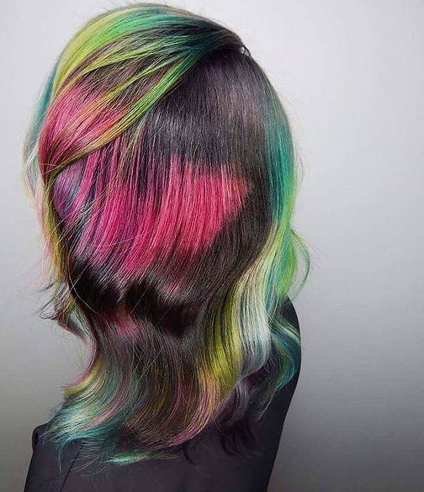 7. А вот вариант для самых смелых. В любом случае без ярких красок тут не обойтись!