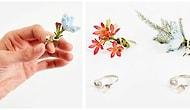 Дизайнерское кольцо с живыми цветами: будто весна на вашем пальце!