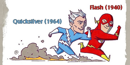 DC ve Marvel Evrenindeki Benzer Yetenekli Kahramanları Ele Alan 22 İllüstrasyon