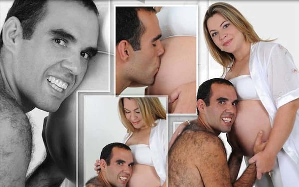 5. Может быть отцу не стоило снимать майку? Или все дело в его улыбке...