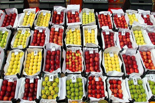 TZOB verilerine göre en fazla fiyat farkı ise elma ve kuru soğanda...