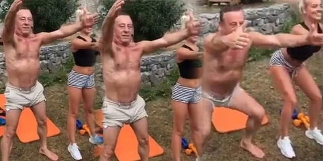 4. Sevgilisiyle birlikte pilates hayatına merhaba demesi