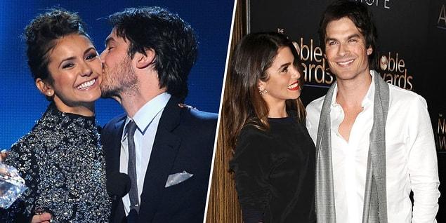 4. Ian Somerhalder's current wife, Nikki Reed, and ex-girlfriend, Nina Dobrev, look just alike to one another.