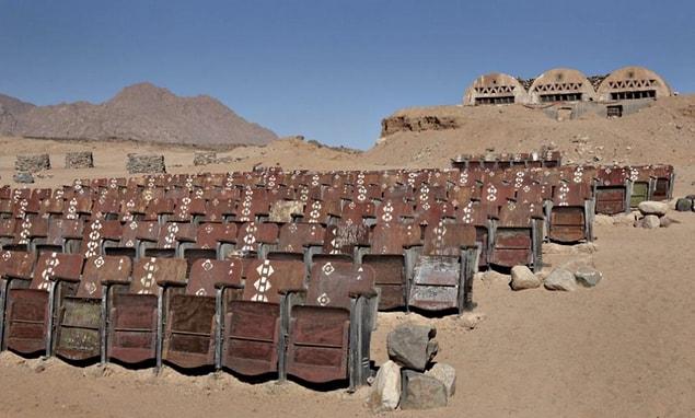 10. Abandoned movie theater, Sinai desert