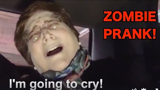 Dünyanın En Acımasız Torunu! Büyükannesine Zombi Şakası Yapan Kötü Çocuk!