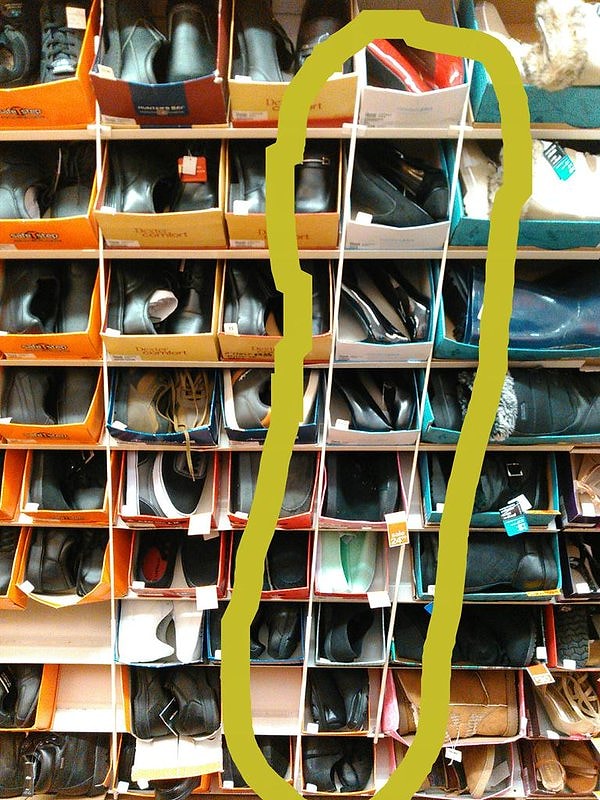 7. Вам приходится носить уродливую обувь, так как найти нечто милое вашего размера просто нереально!