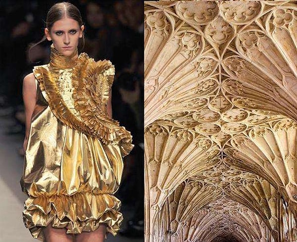 13. Живанши, зима 2008 / потолок готического здания