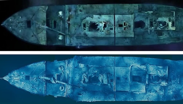 7. Погрузившись на 4 000 м под воду, посетители проплывут над кораблем и увидят воочию то, что удалось посмотреть немногим.