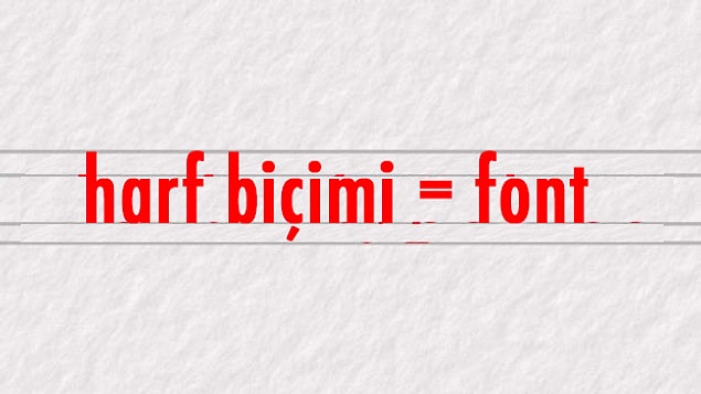 9. Harf biçimi ile font arasında hiç bir fark yoktur, doğru mu yanlış mı?