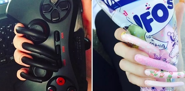 4. "Я начала растить мои ногти, потому что я занималась дизайном ногтей. Я также большой поклонник Гвен Стефани и Ланы Дель Рей. Они вдохновили меня, потому что обе имеют красивые длинные ногти, которые меня очаровывают".