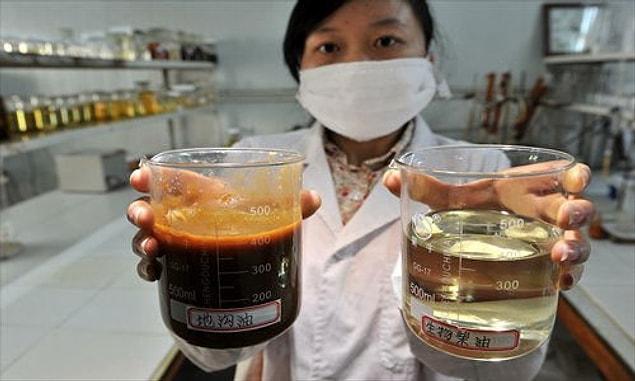 3. Companies in China have been caught making tofu in “gutter oil” and marinating meat in goat urine.