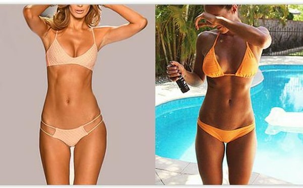 2. У какой девушки тип фигуры "песочные часы"?