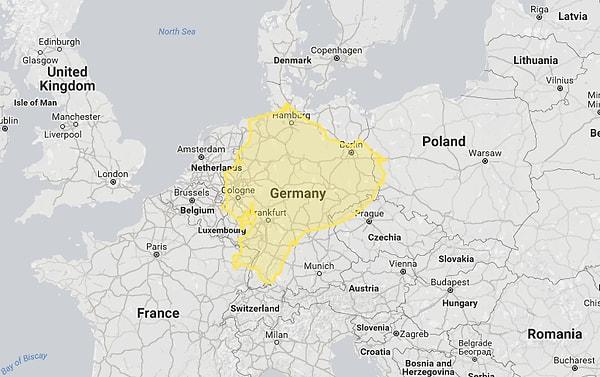 12. Haritada küçücük görünen Ekvador'un neredeyse Almanya kadar olması.
