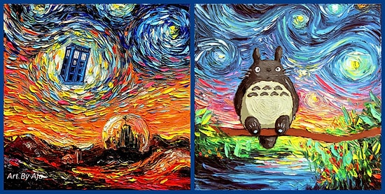 Художница рисует героев современной поп-культуры в стиле Ван Гога, и все просто в восторге!