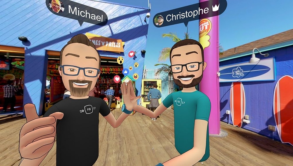Facebook'un Sanal Gerçeklik Platformu 'Facebook Spaces' Tanıtıldı