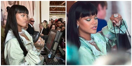 Рианна создала новую коллекцию для Puma и сама продавала ее в магазине!