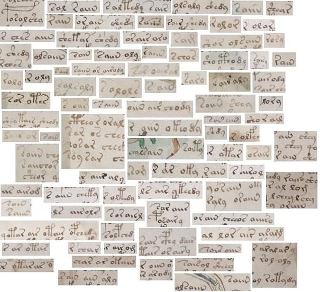 The writing used in the book is not made up of random scribbles, pictures, or hieroglyphs.