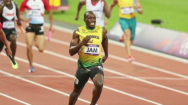 17. En hızlı insan Usain Bolt: 44 km/s