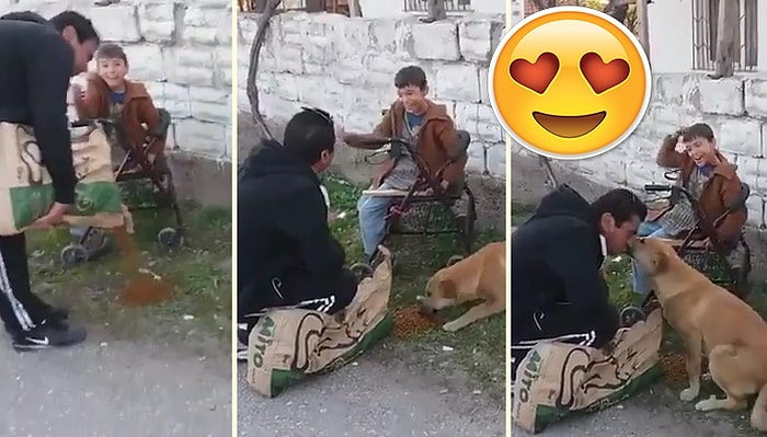 Ufacık Bir İyilik Karşısında Dünyalar Kadar Mutlu Olan Çocuk ve En Yakın Dostu Köpek