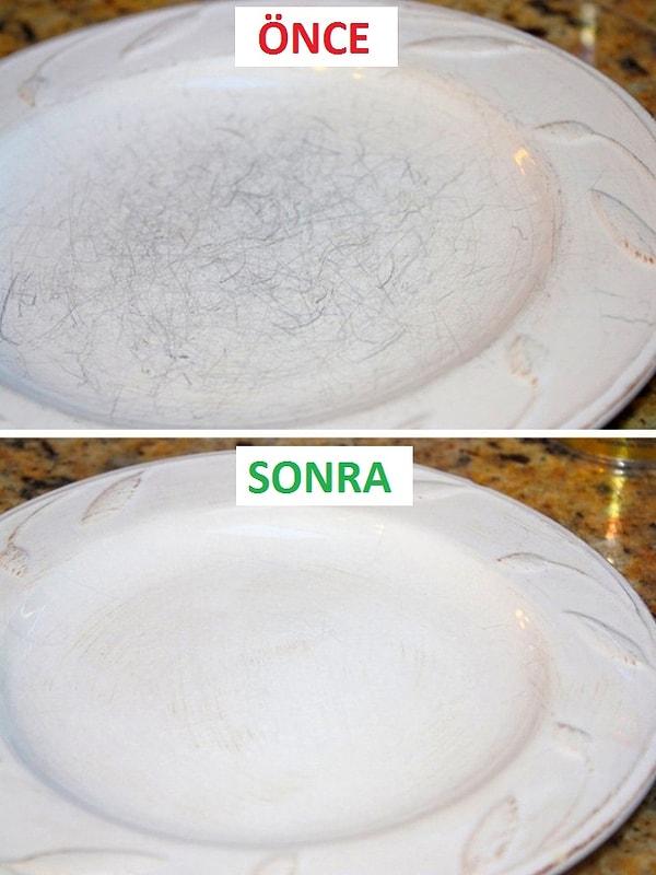 3. Porselen yüzeyler için özel tasarlanmış vernikler var bunları tabaklarınızda kullanabilirsiniz.