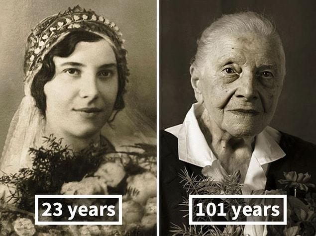 13. Marie Burešová, 23 Years Old (Wedding), 101 Years Old
