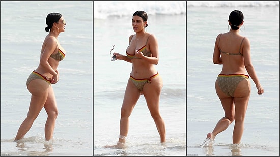 В Сети появились пляжные фото Ким Кардашян без фотошопа, и народ в шоке!