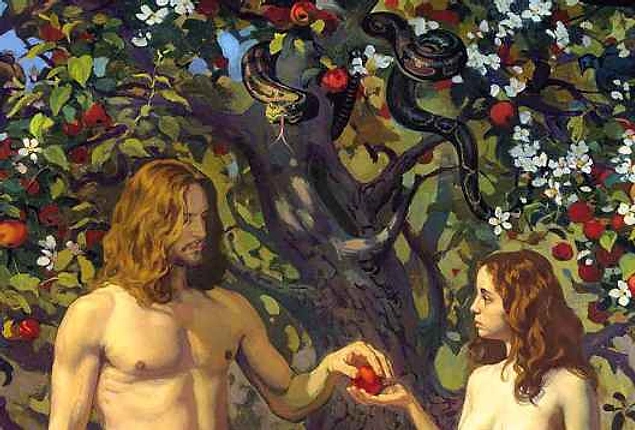Адам и Ева в райcком саду