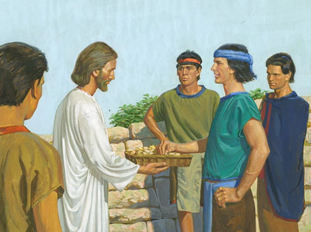 Иисус преломил хлеб