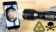 Watch What Happens When The World’s Brightest Flashlight Meets An iPhone 7