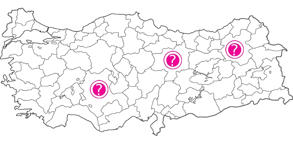 Sadece Coğrafya Dahileri Bu Türkiye Haritası Testinde 15 Doğru Yapacak!