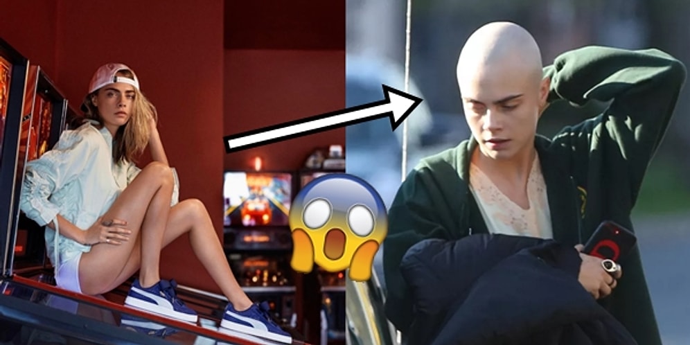 Cesareti ve Tutkusuna Hayran Bırakıp Yeni Filmi İçin Saçlarını Kazıtan Cara Delevingne