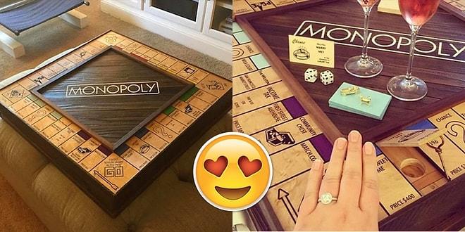 Sevgilisine Özel Bir Monopoly Oyunu Hazırlayarak Evlenme Teklifi Eden Aşırı Yaratıcı Adam