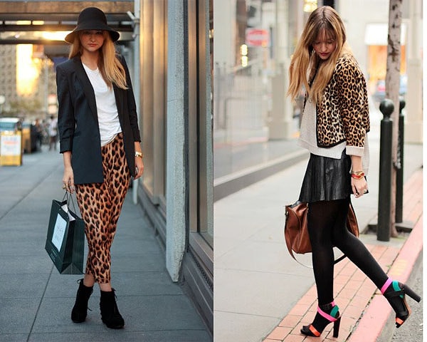 7. Леопардовый принт в образе в стиле casual