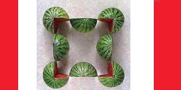 6. Отлично продвигаетесь! А теперь скажите, сколько арбузов на этой картинке?