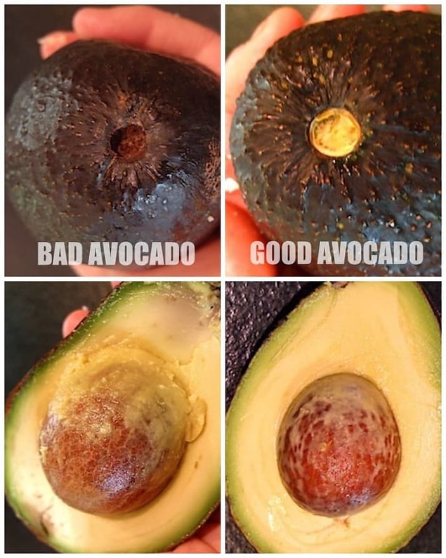 6. Avokado seçmek işte bu kadar basit.