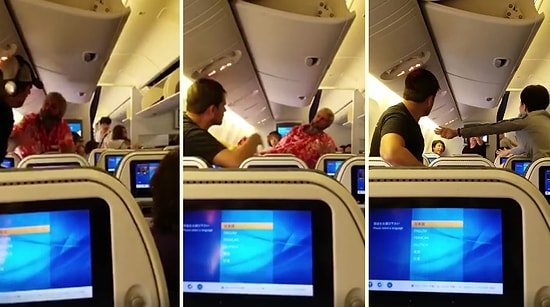 Yine Bir Uçak Yine Yumruk Yumruğa Kavga!