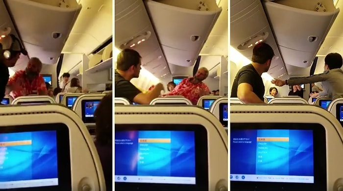 Yine Bir Uçak Yine Yumruk Yumruğa Kavga!