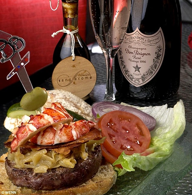 Kobe Beef and Maine Lobster Burger ($777)